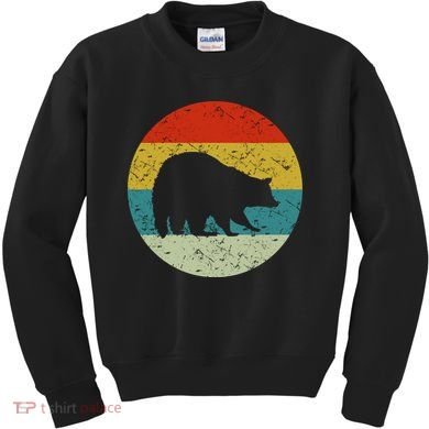 Retro Vintage Raccoon Kids Sweatshirt