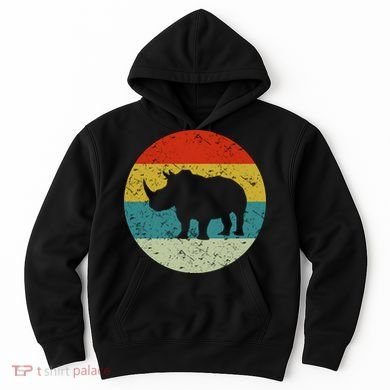 Retro Vintage Rhino Hoodie