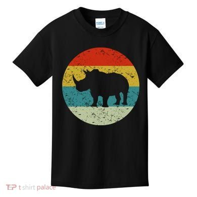 Retro Vintage Rhino Kids T-Shirt