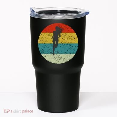 Retro Vintage Run Tumbler