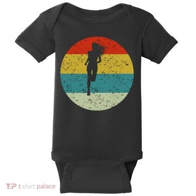 Retro Vintage Run Baby Bodysuit
