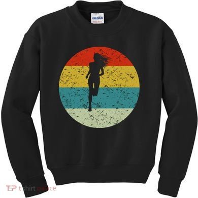 Retro Vintage Run Kids Sweatshirt