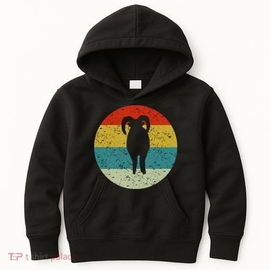 Retro Vintage Ram Kids Hoodie