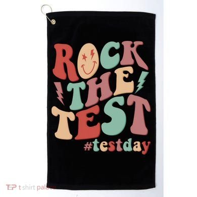 Retro Vintage Rock The Test #Testday Golf Towel