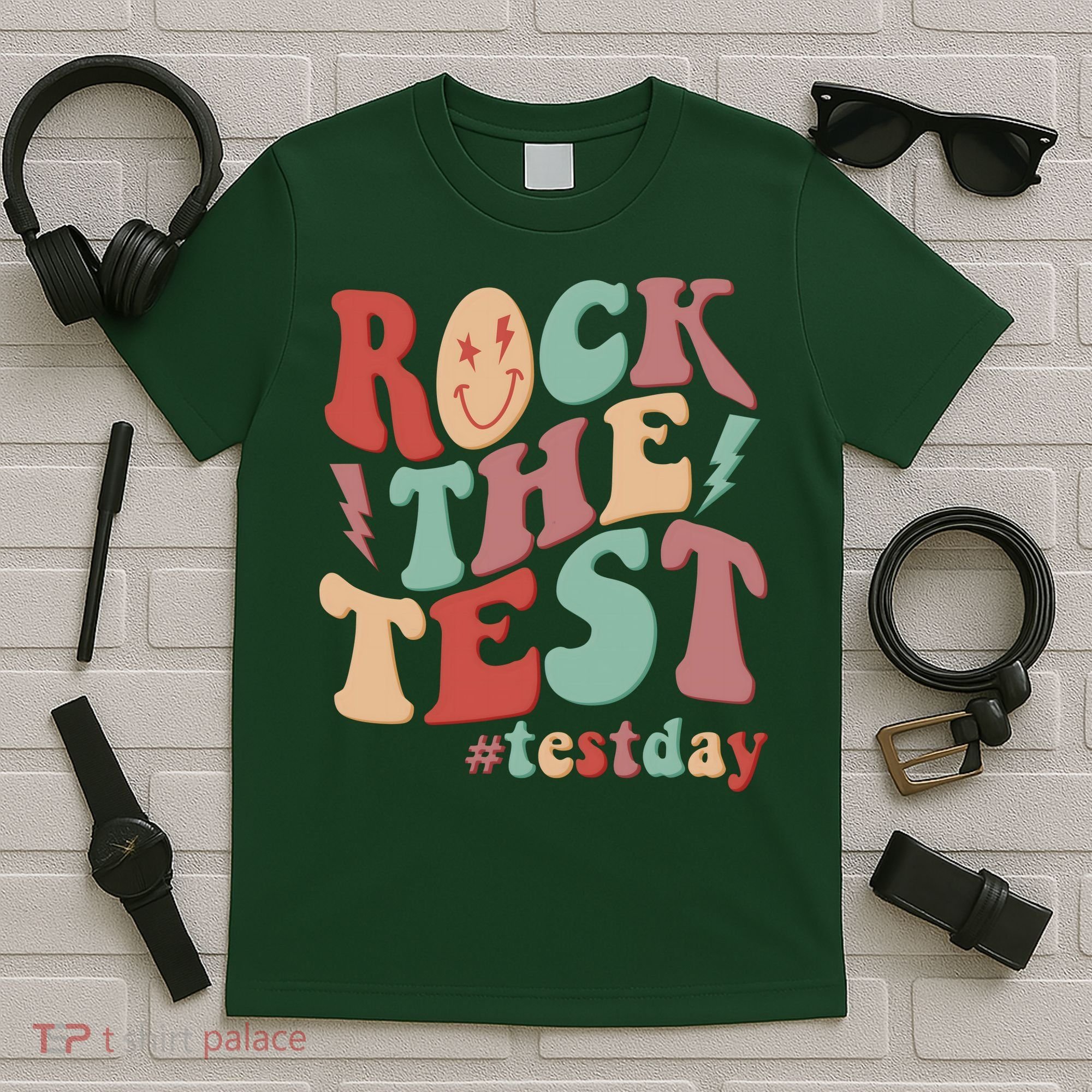 Retro Vintage Rock The Test #Testday T-Shirt