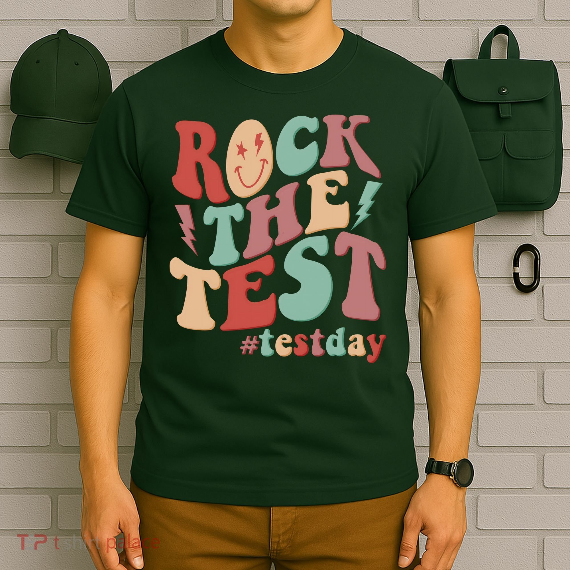 Retro Vintage Rock The Test #Testday T-Shirt