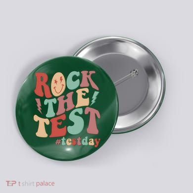 Retro Vintage Rock The Test #Testday Button