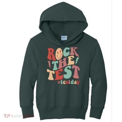 Retro Vintage Rock The Test #Testday Kids Hoodie