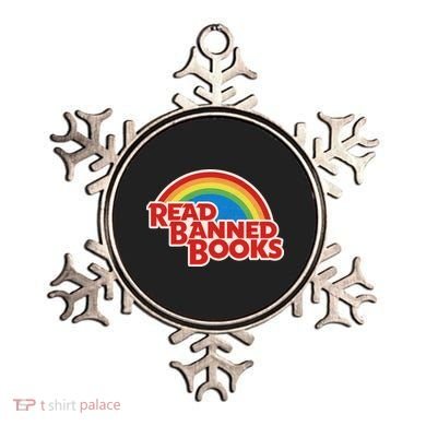 Retro Vintage Read Banned Books Ornament