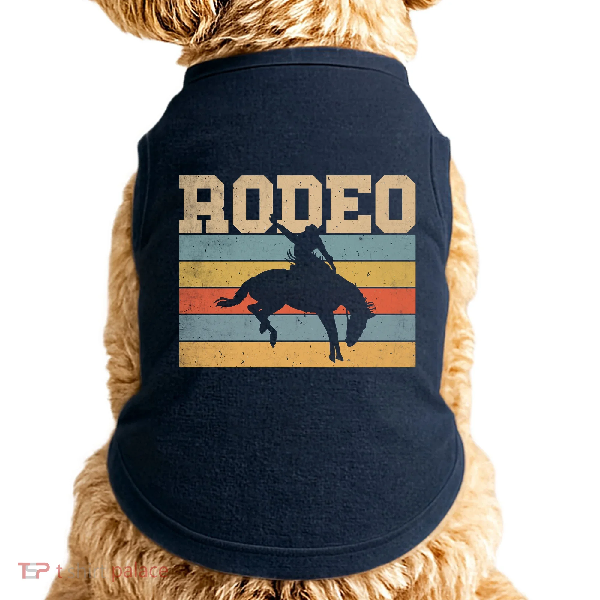 Rodeo Vintage Retro Doggie Tank