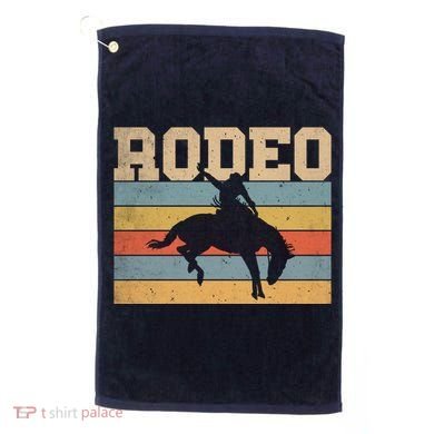 Rodeo Vintage Retro Golf Towel