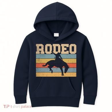 Rodeo Vintage Retro Kids Hoodie