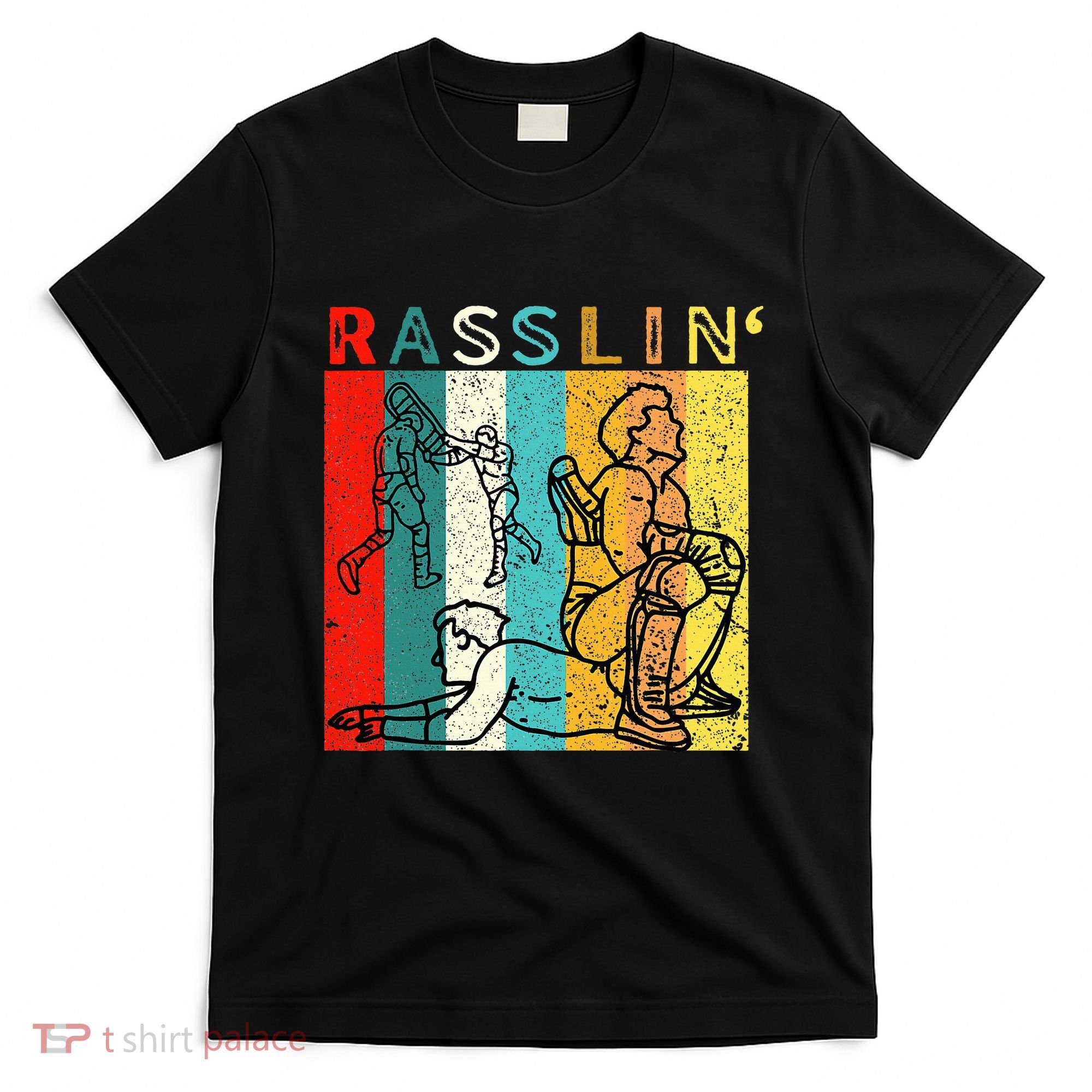 Retro Vintage Rasslin Pro Wrestling Fan T-Shirt