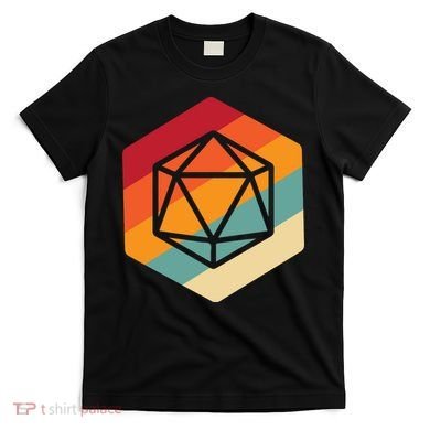 Retro Vintage Role Playing Game Boardgame Dice T-Shirt