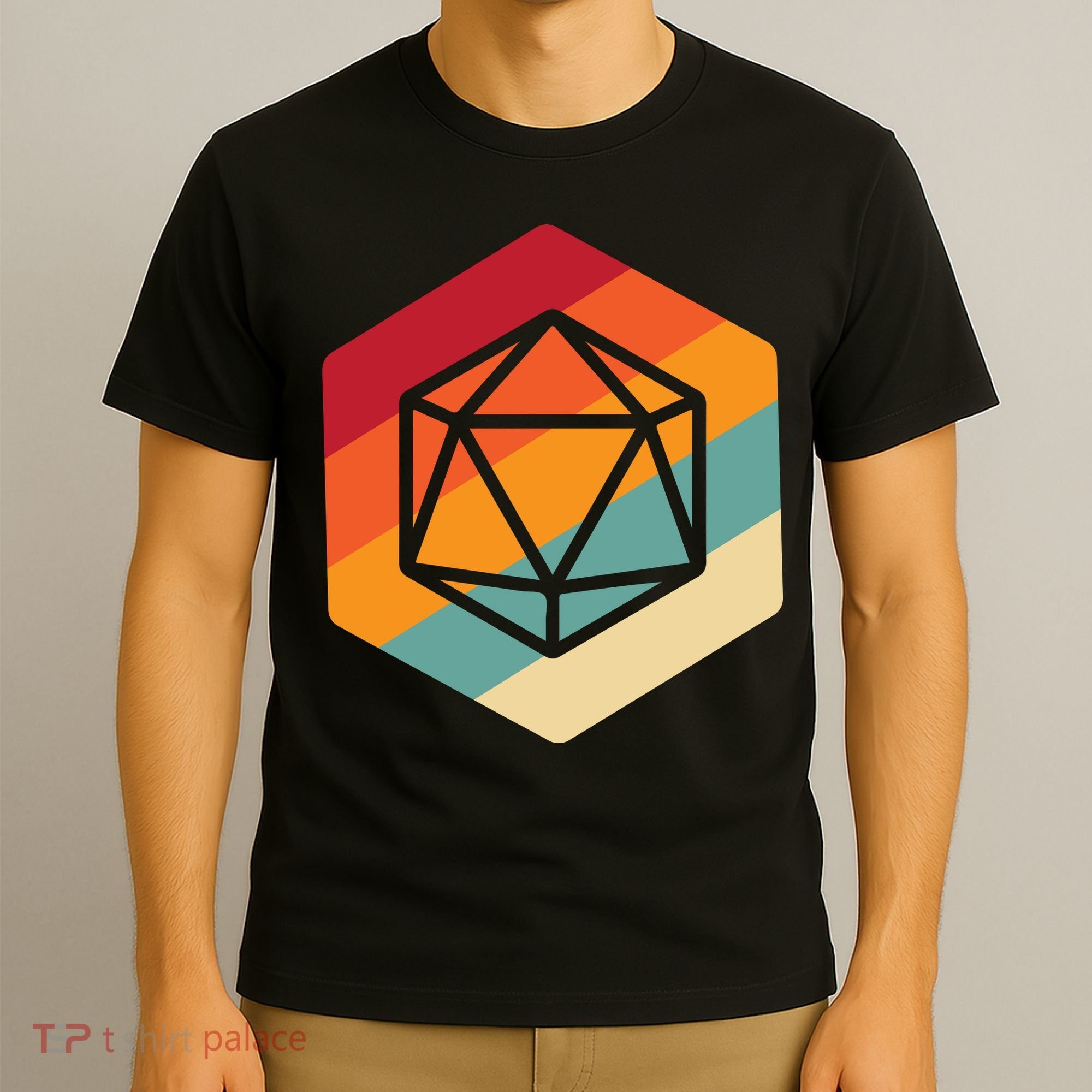 Retro Vintage Role Playing Game Boardgame Dice T-Shirt