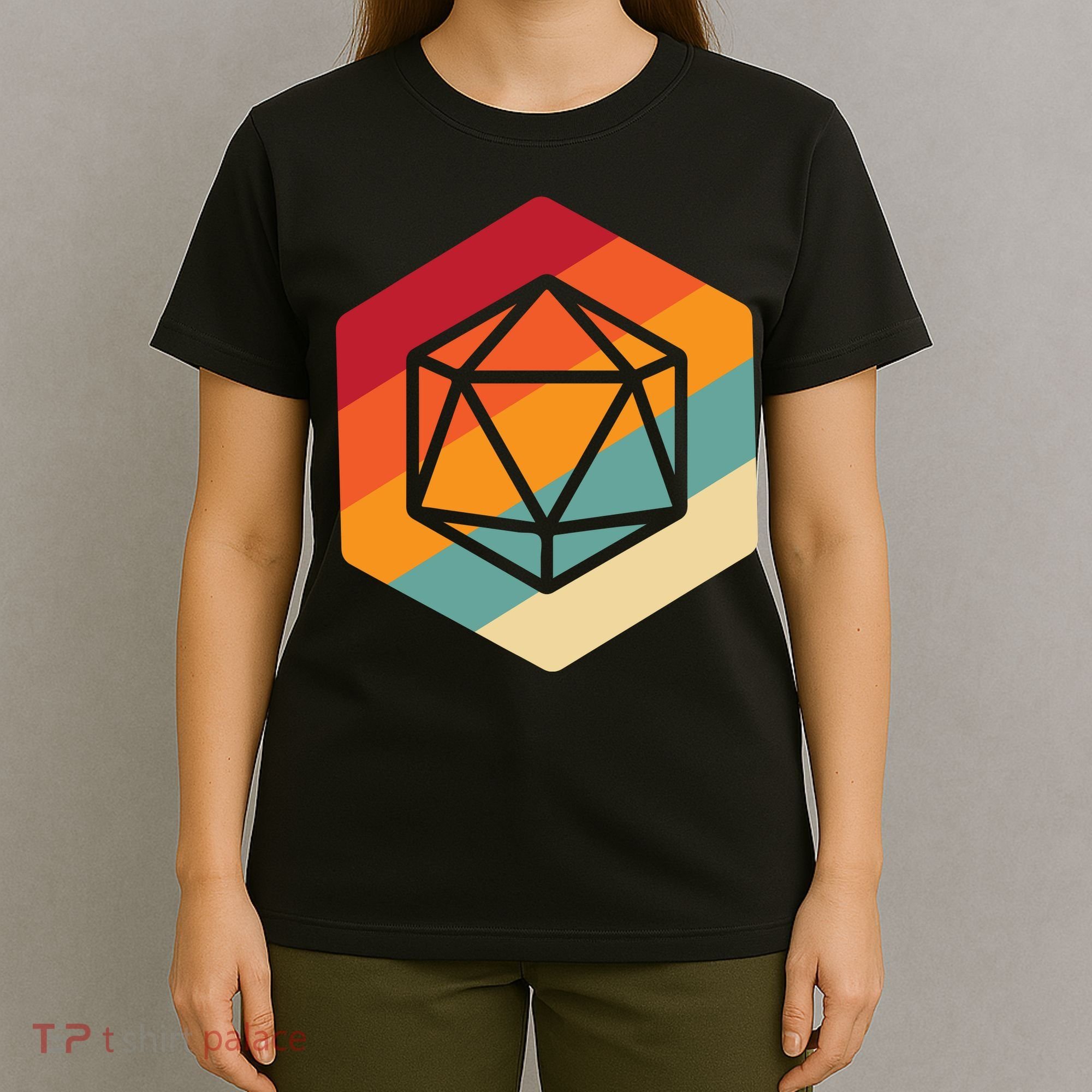 Retro Vintage Role Playing Game Boardgame Dice T-Shirt