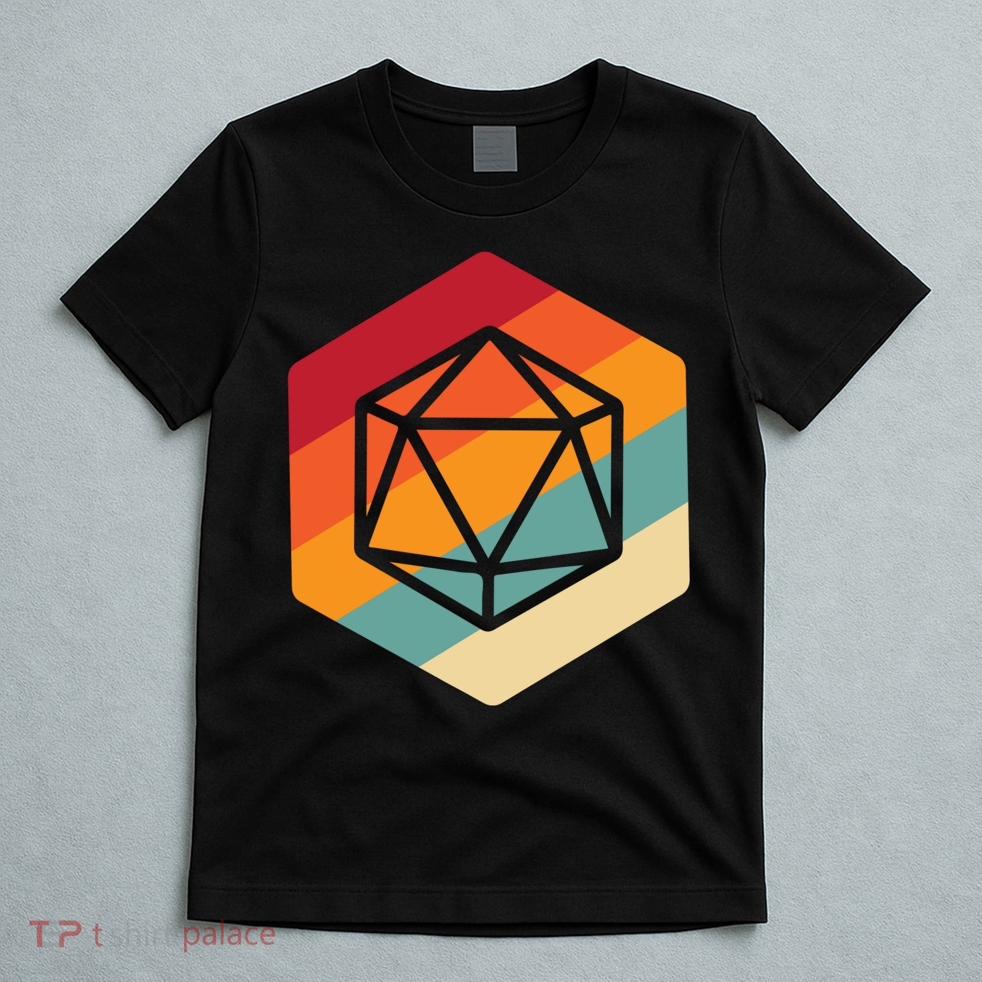 Retro Vintage Role Playing Game Boardgame Dice T-Shirt