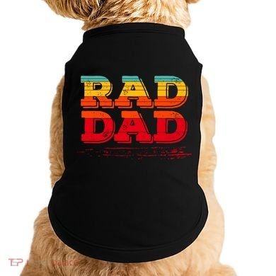 Retro Vintage Rad Dad Funny Gift Doggie Tank