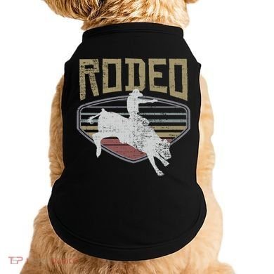 Rodeo Vintage Retro Style Bull Riding Gift Cute Gift Doggie Tank
