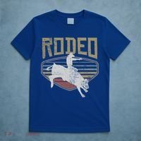 Rodeo Vintage Retro Style Bull Riding Gift Cute Gift T-Shirt thumb 5