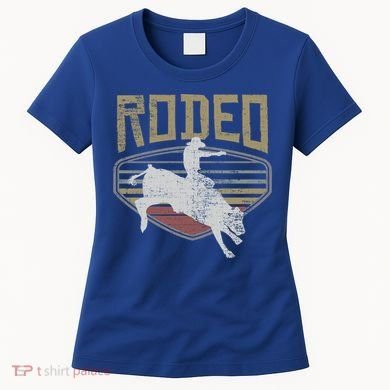 Rodeo Vintage Retro Style Bull Riding Gift Cute Gift Women's T-Shirt