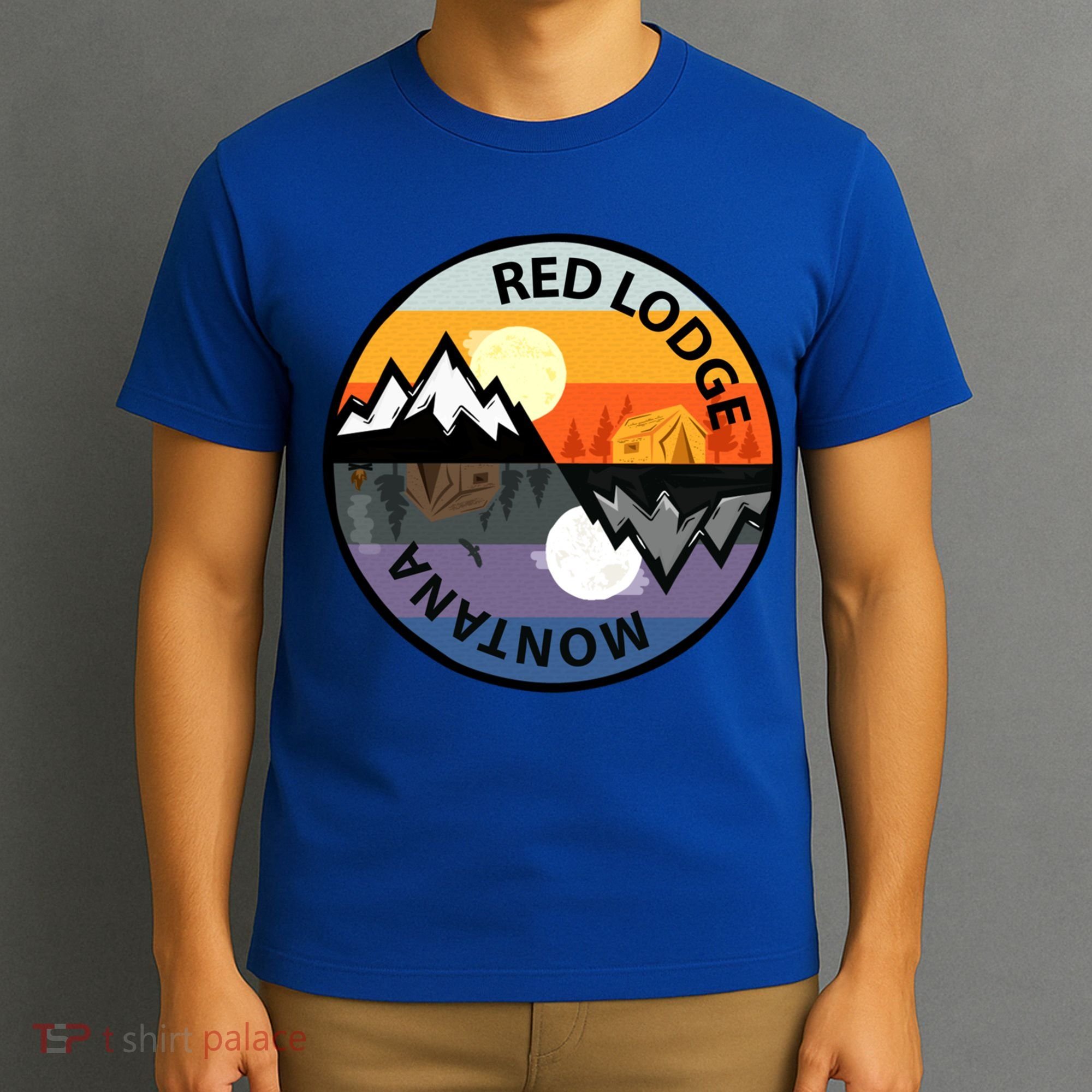 Retro Vintage Red Lodge Montana Souvenir Camping Meaningful Gift T-Shirt