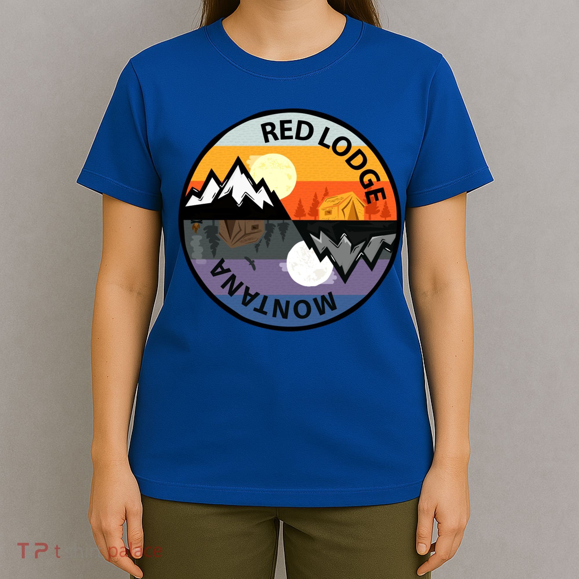 Retro Vintage Red Lodge Montana Souvenir Camping Meaningful Gift T-Shirt