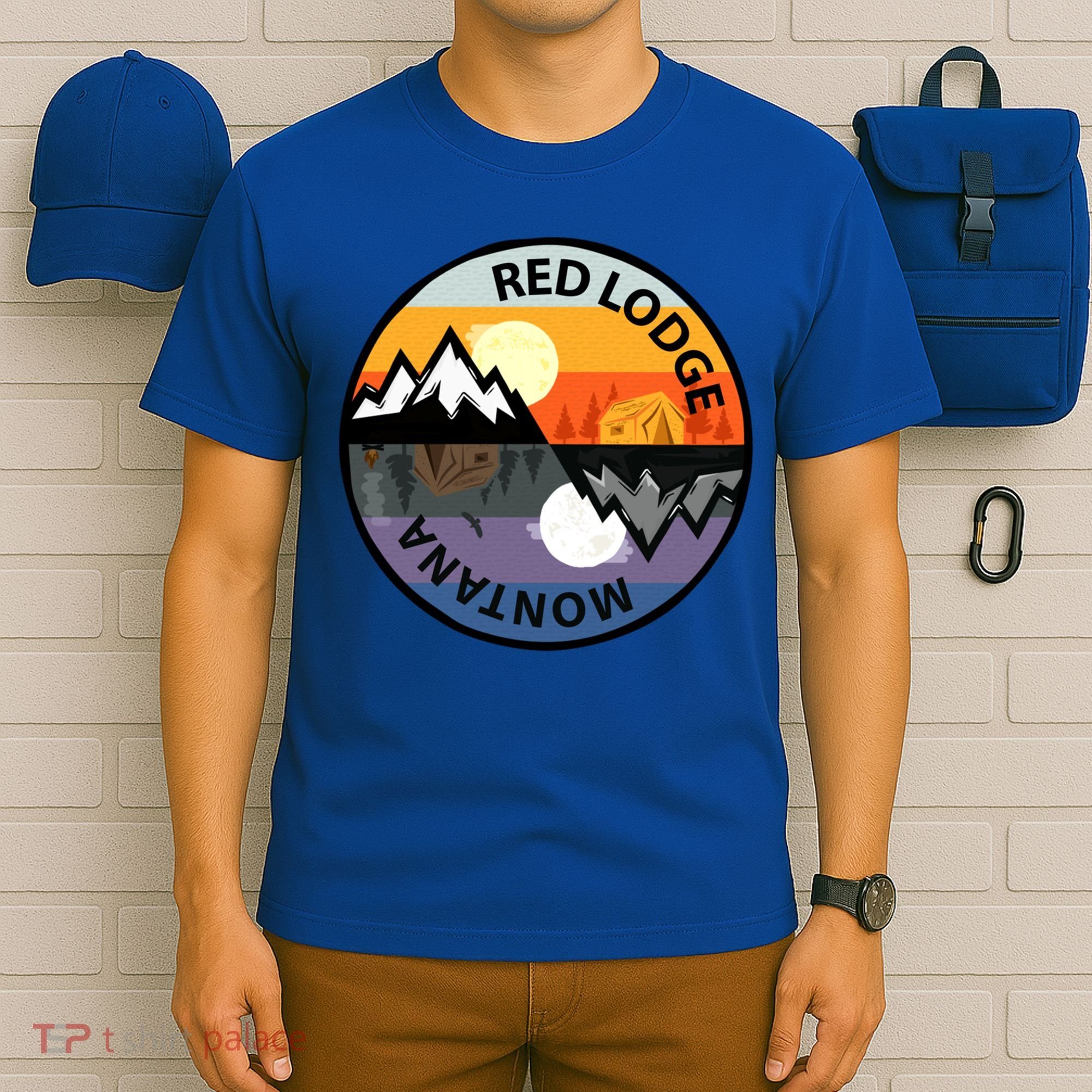 Retro Vintage Red Lodge Montana Souvenir Camping Meaningful Gift T-Shirt