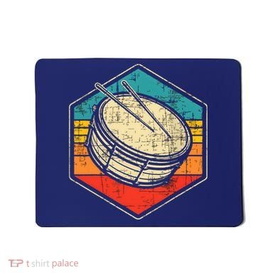 Retro Vintage Snare Drum Marching Band Drumline Drummer Mousepad
