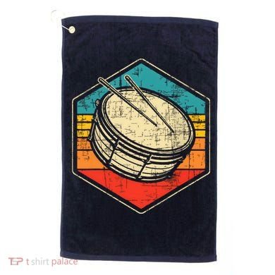 Retro Vintage Snare Drum Marching Band Drumline Drummer Golf Towel