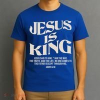 Retro Vintage Style Jesus Is King John 14:6 T-Shirt thumb 3