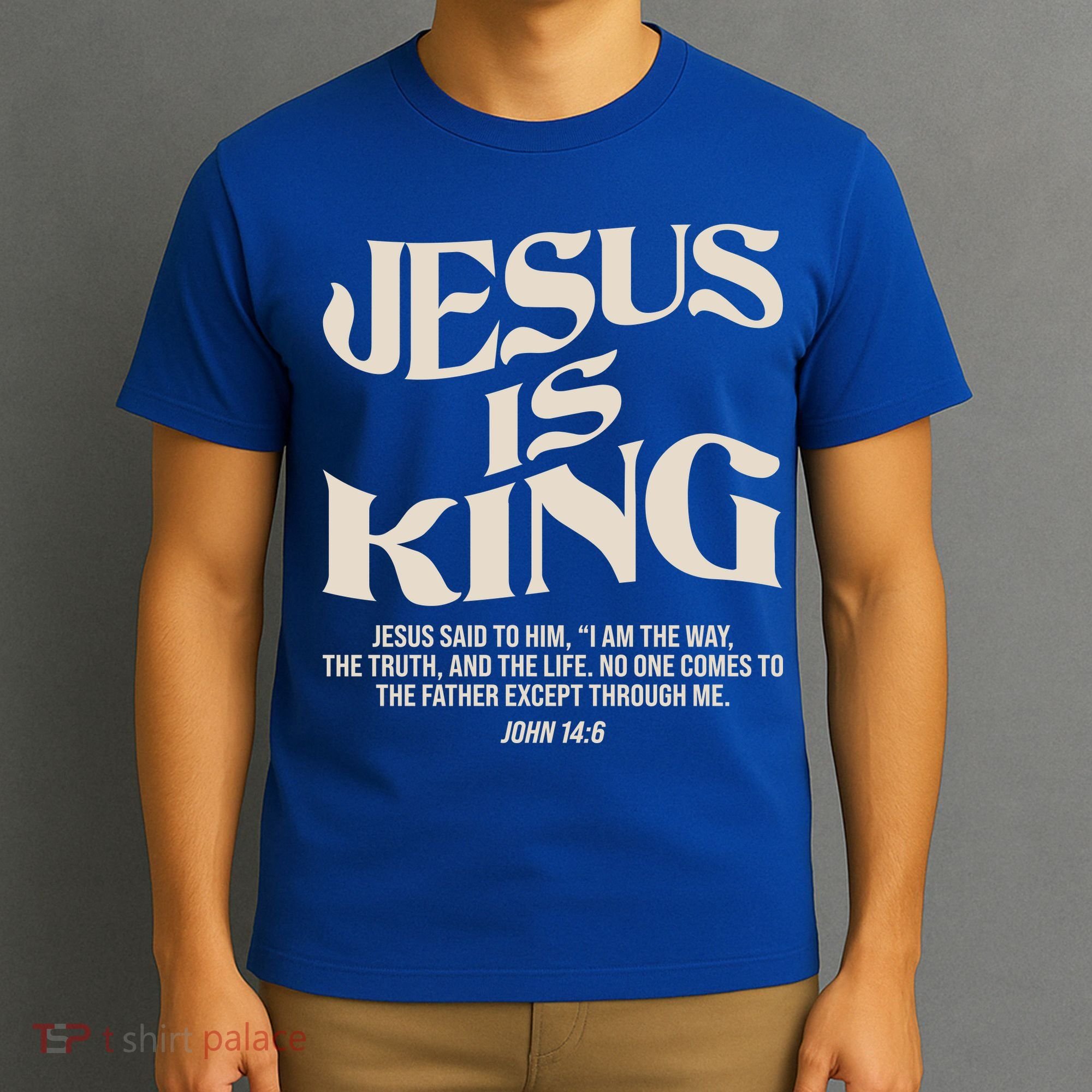 Retro Vintage Style Jesus Is King John 14:6 T-Shirt