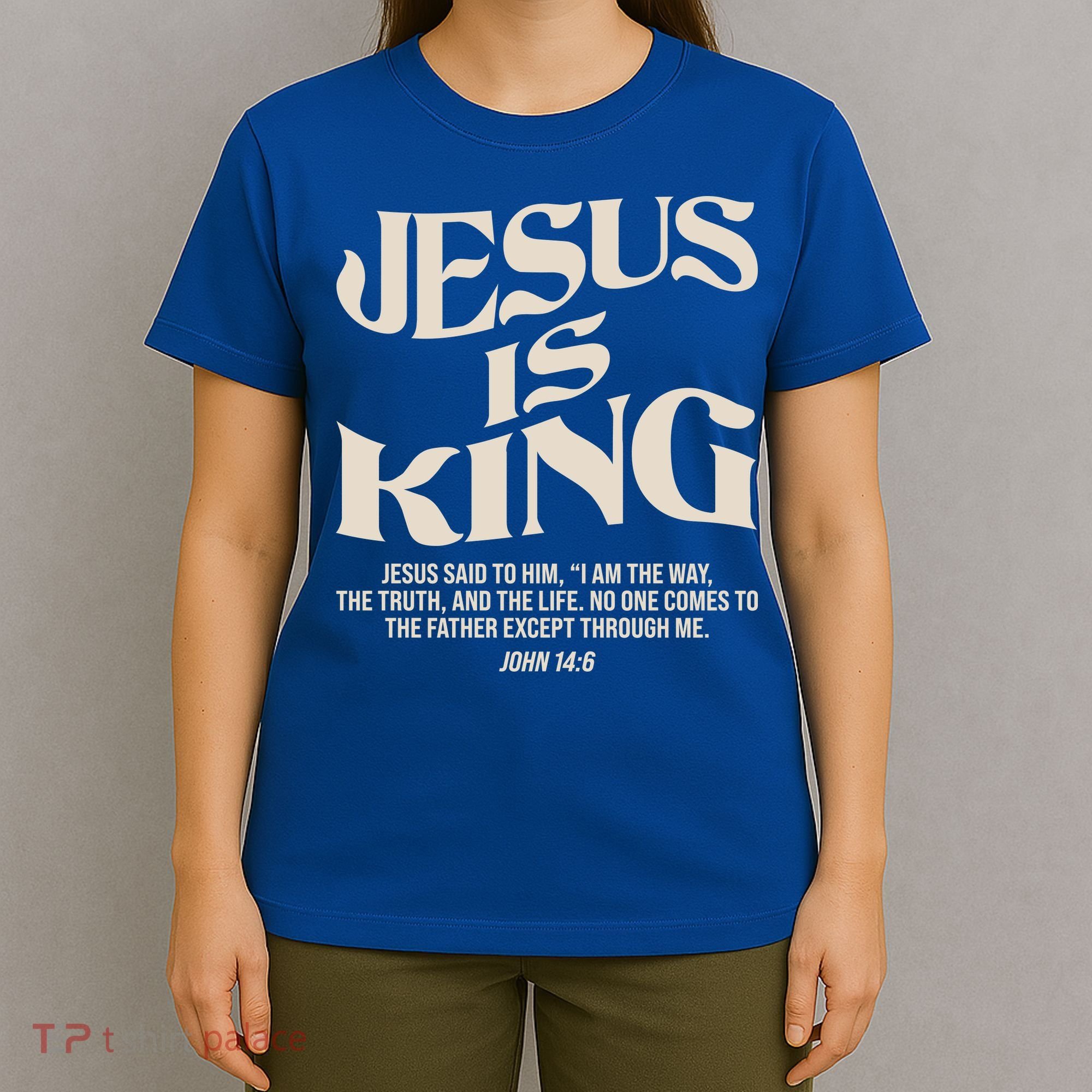 Retro Vintage Style Jesus Is King John 14:6 T-Shirt