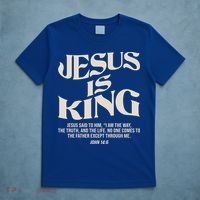 Retro Vintage Style Jesus Is King John 14:6 T-Shirt thumb 5