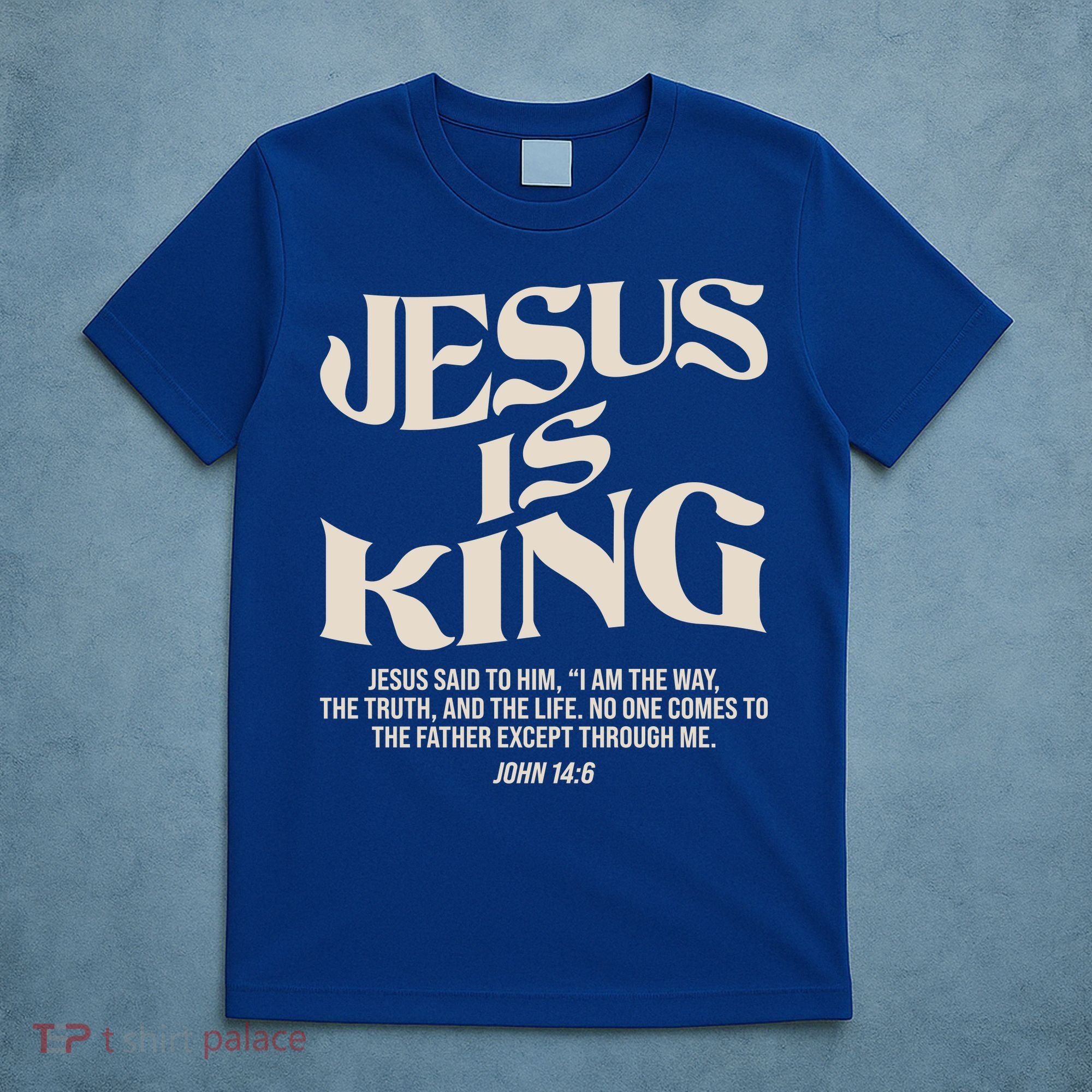 Retro Vintage Style Jesus Is King John 14:6 T-Shirt