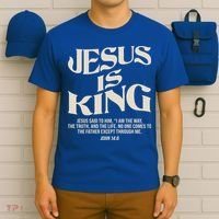 Retro Vintage Style Jesus Is King John 14:6 T-Shirt thumb 6