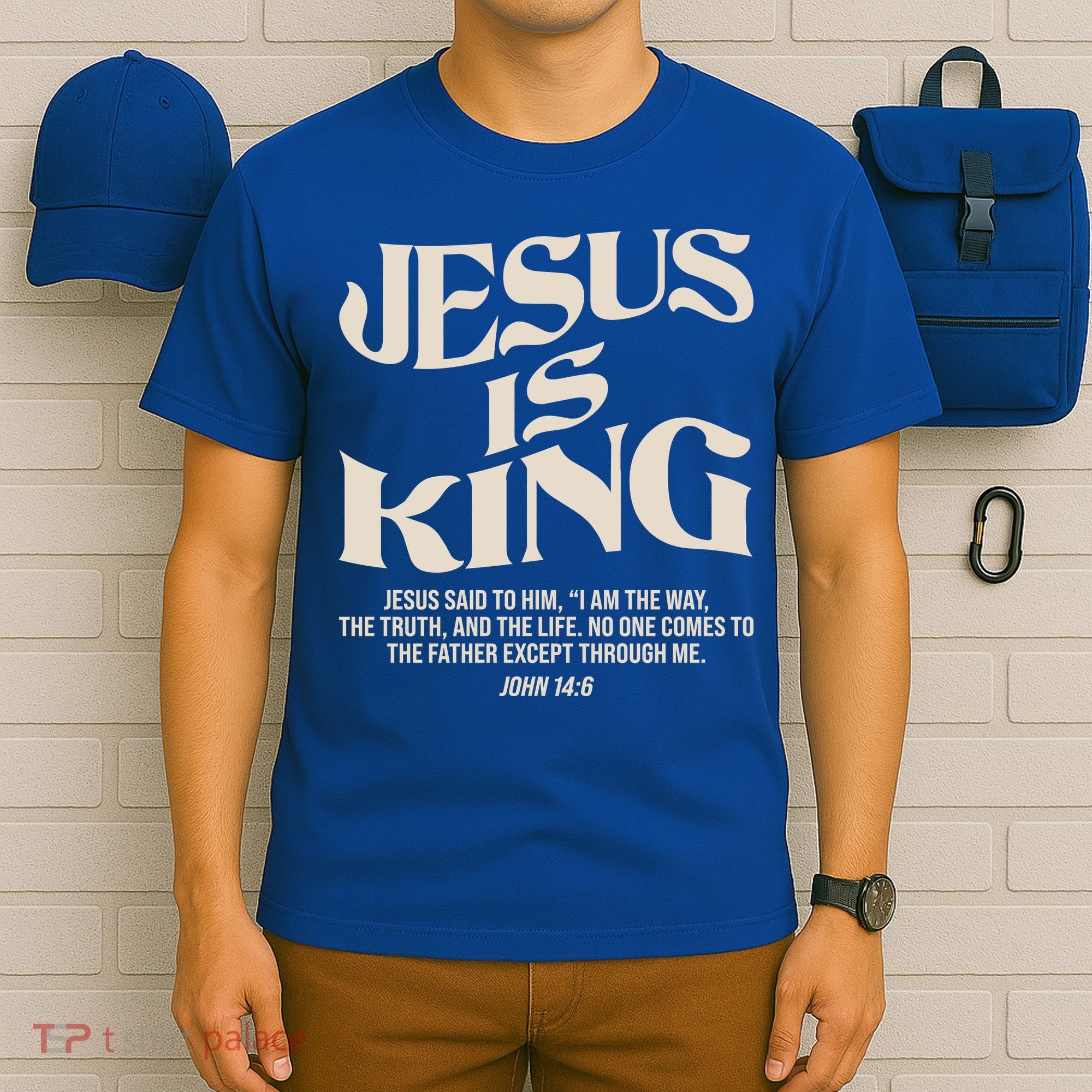 Retro Vintage Style Jesus Is King John 14:6 T-Shirt