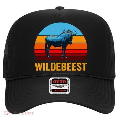 Retro Vintage Style Sunset Wildebeest Hat