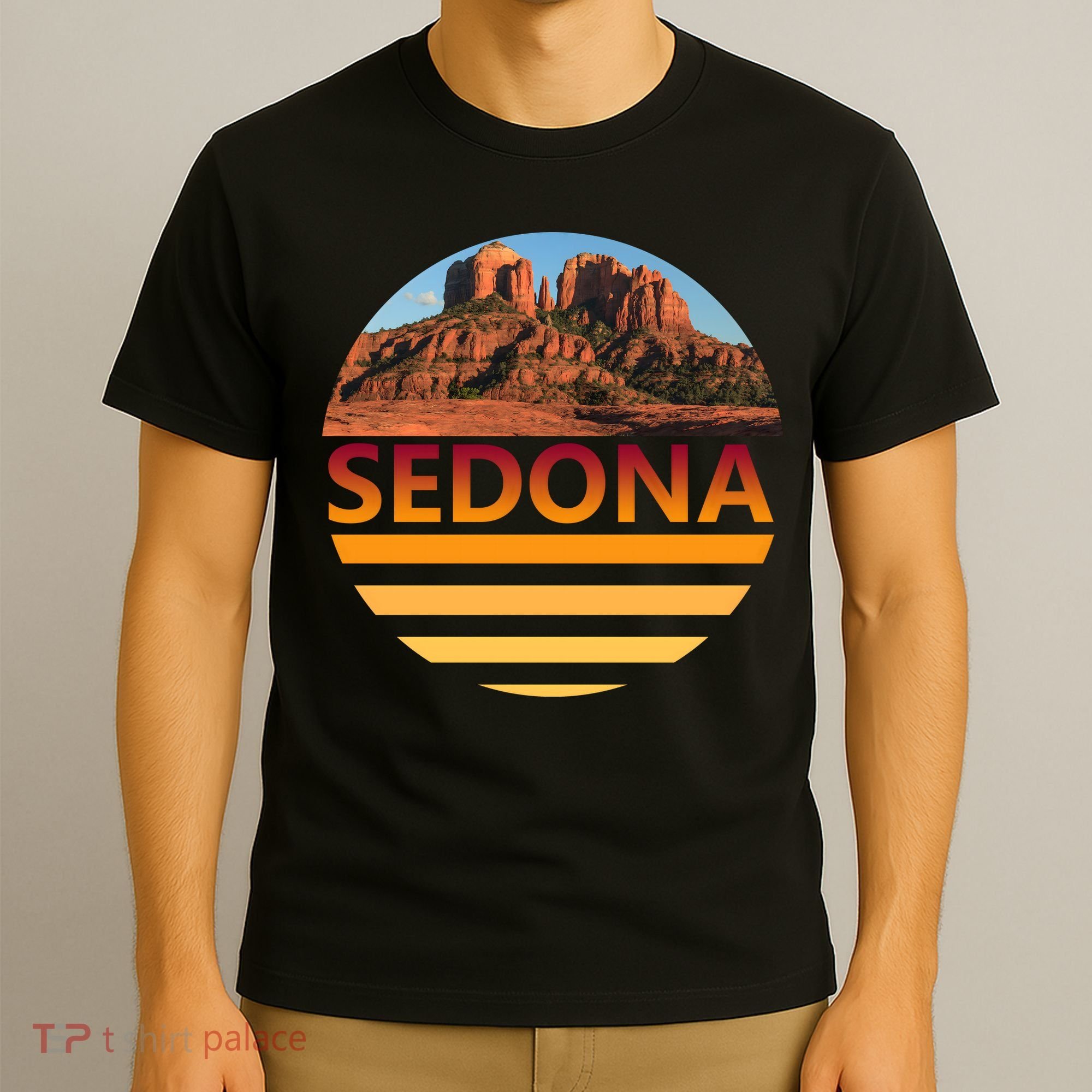 Retro Vintage Sedona Arizona Az Sunset Gift T-Shirt