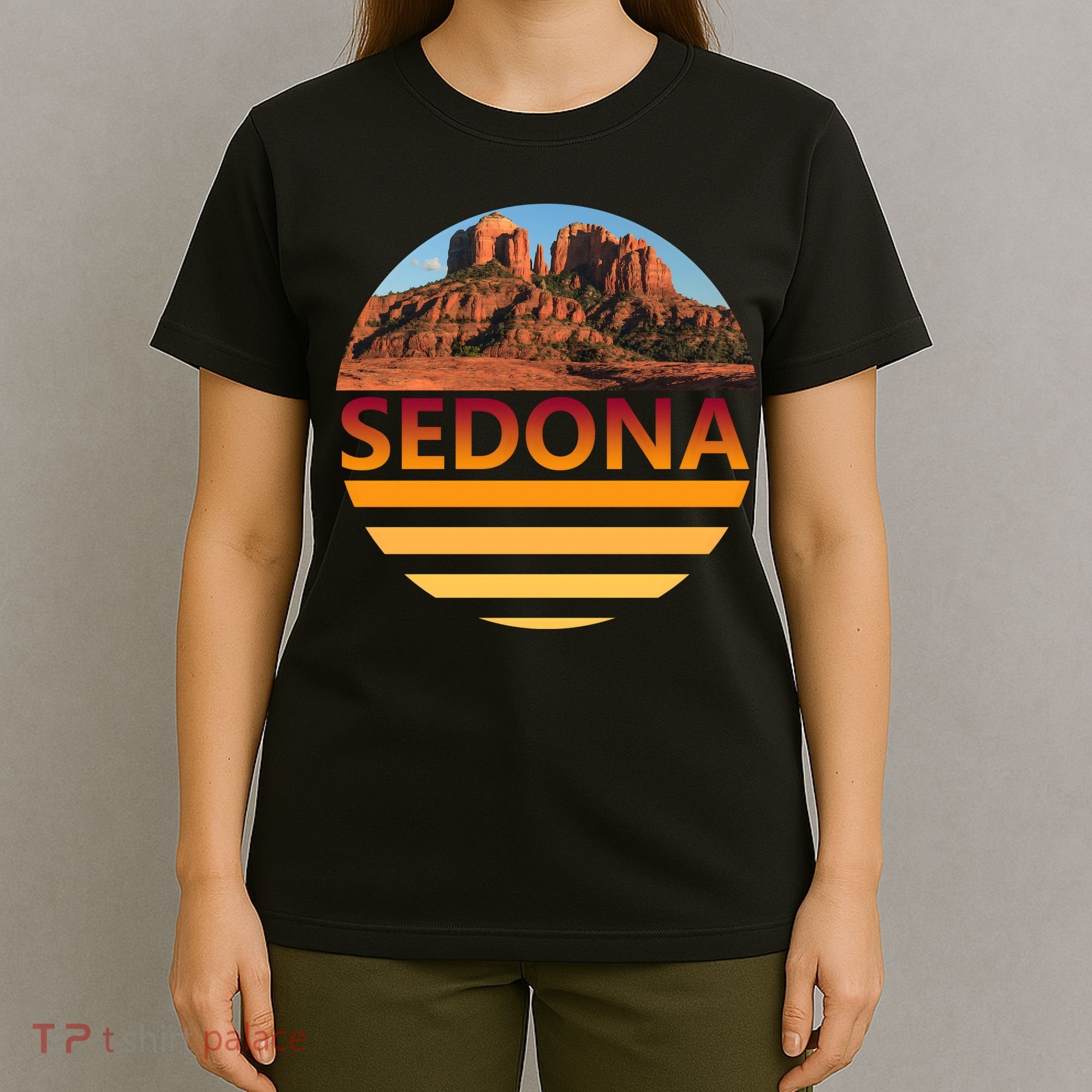 Retro Vintage Sedona Arizona Az Sunset Gift T-Shirt