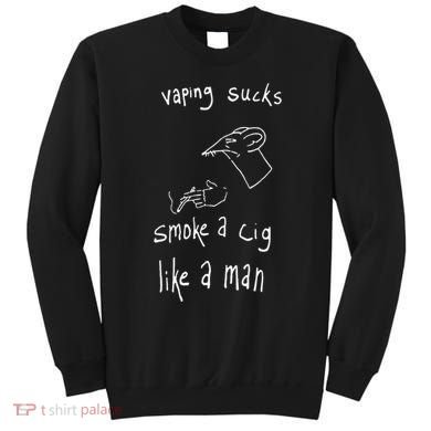 Rat Vaping Sucks Smoke A Cig Like A Man Sweatshirt