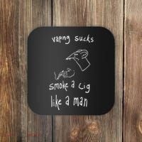 Rat Vaping Sucks Smoke A Cig Like A Man Coaster thumb 0