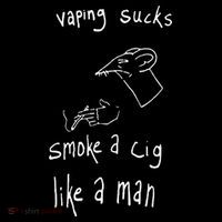 Rat Vaping Sucks Smoke A Cig Like A Man Women's Hoodie thumb 2
