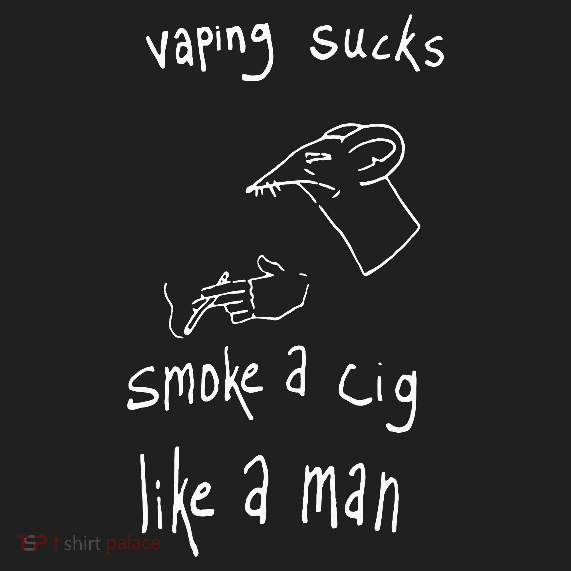 Rat Vaping Sucks Smoke A Cig Like A Man Hat