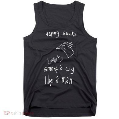 Rat Vaping Sucks Smoke A Cig Like A Man Tank Top