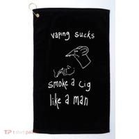 Rat Vaping Sucks Smoke A Cig Like A Man Golf Towel thumb 0