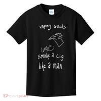 Rat Vaping Sucks Smoke A Cig Like A Man Kids T-Shirt thumb 0