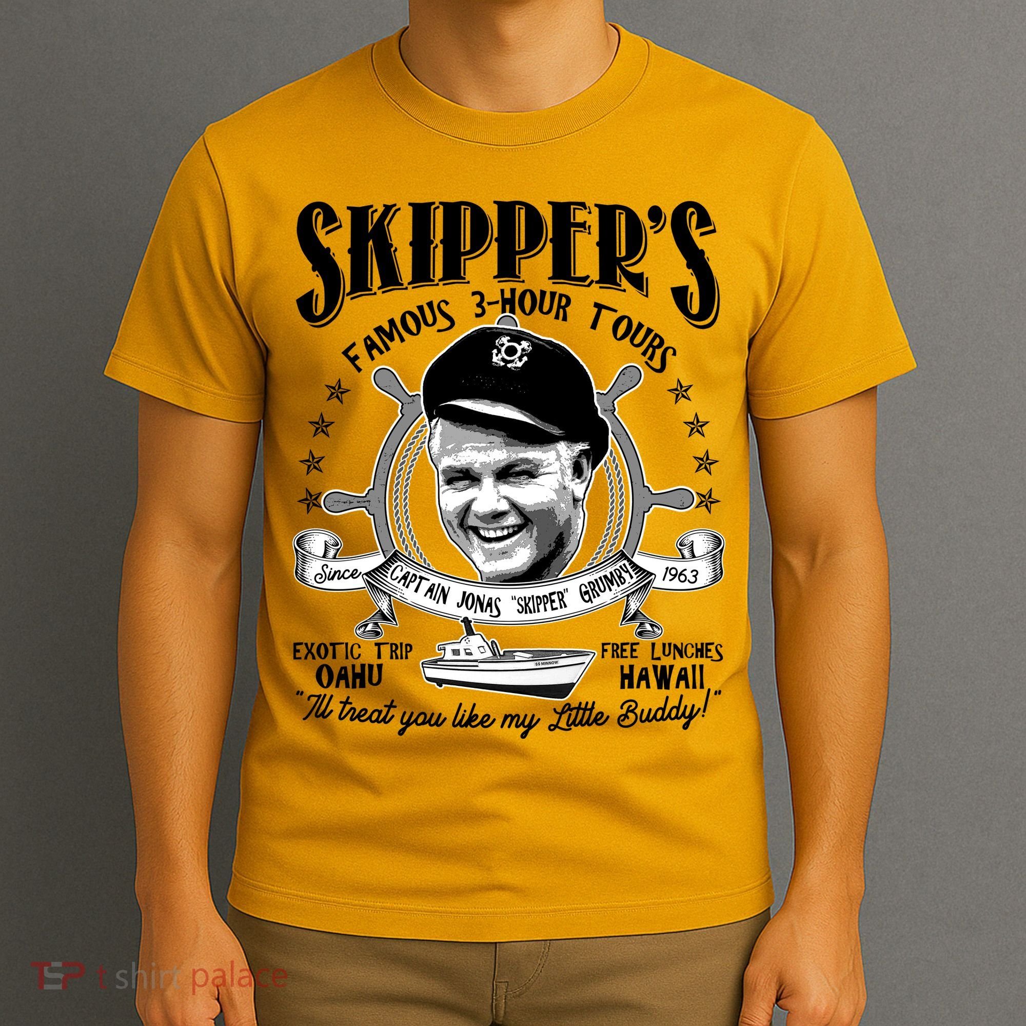 Retro Vintage Skipper's Famous 3Hour Tours T-Shirt
