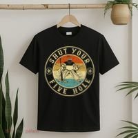 Retro Vintage Shut Your Five Hole Ice Hockey T-Shirt thumb 2
