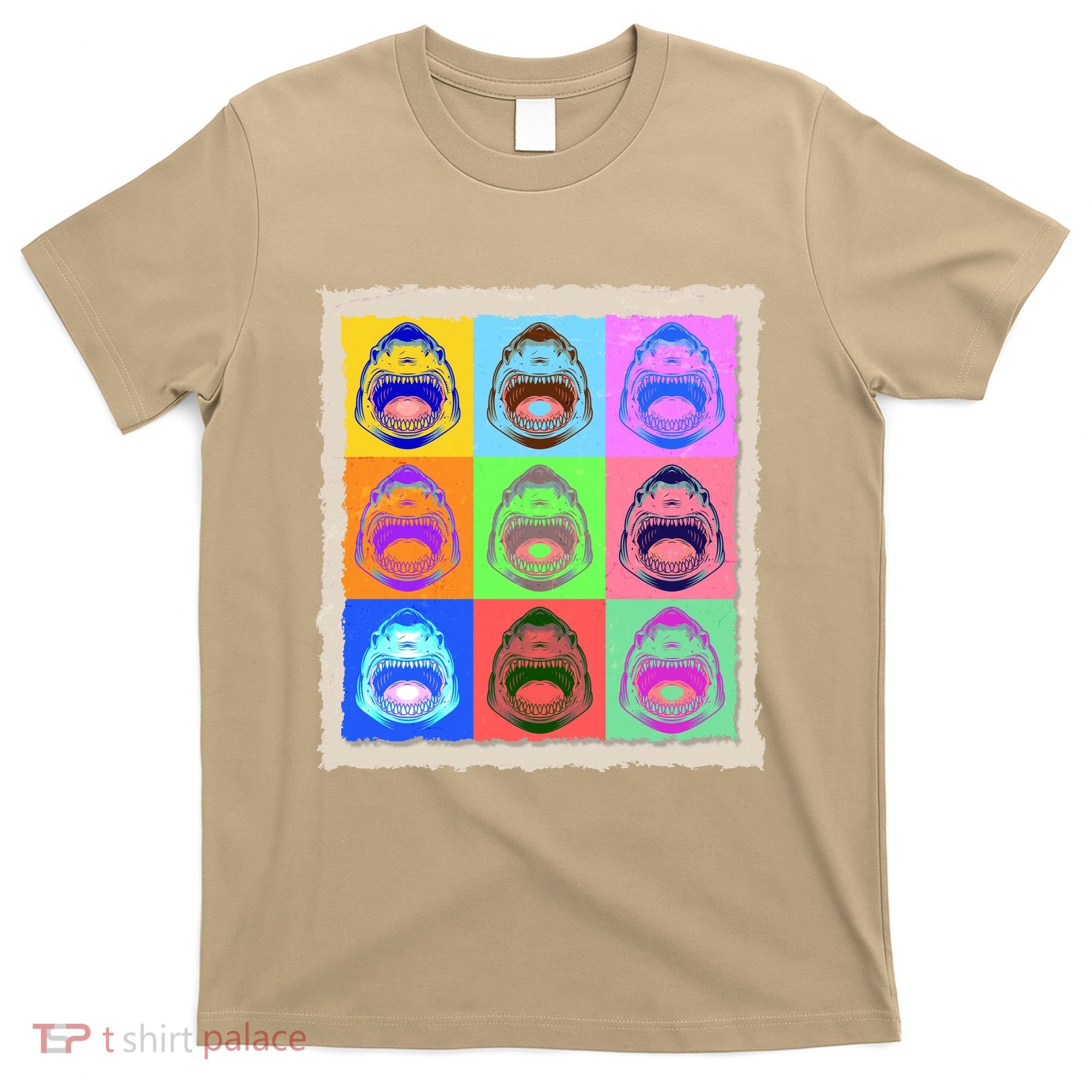 Retro Vintage Shark Attack Pop Art Poster T-Shirt